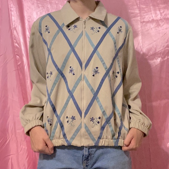 Vintage Cottagecore Bomber Jacket - Picture 2 of 4